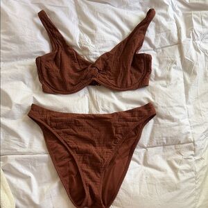 ABERCROMBIE Beachy High Waisted Bikini Set